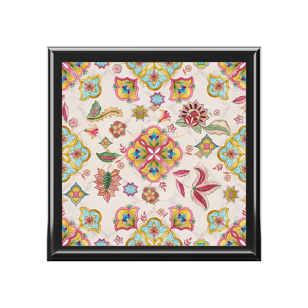 Thumbnail: Floral Jewelry Box - Elegant Accessory Organizer