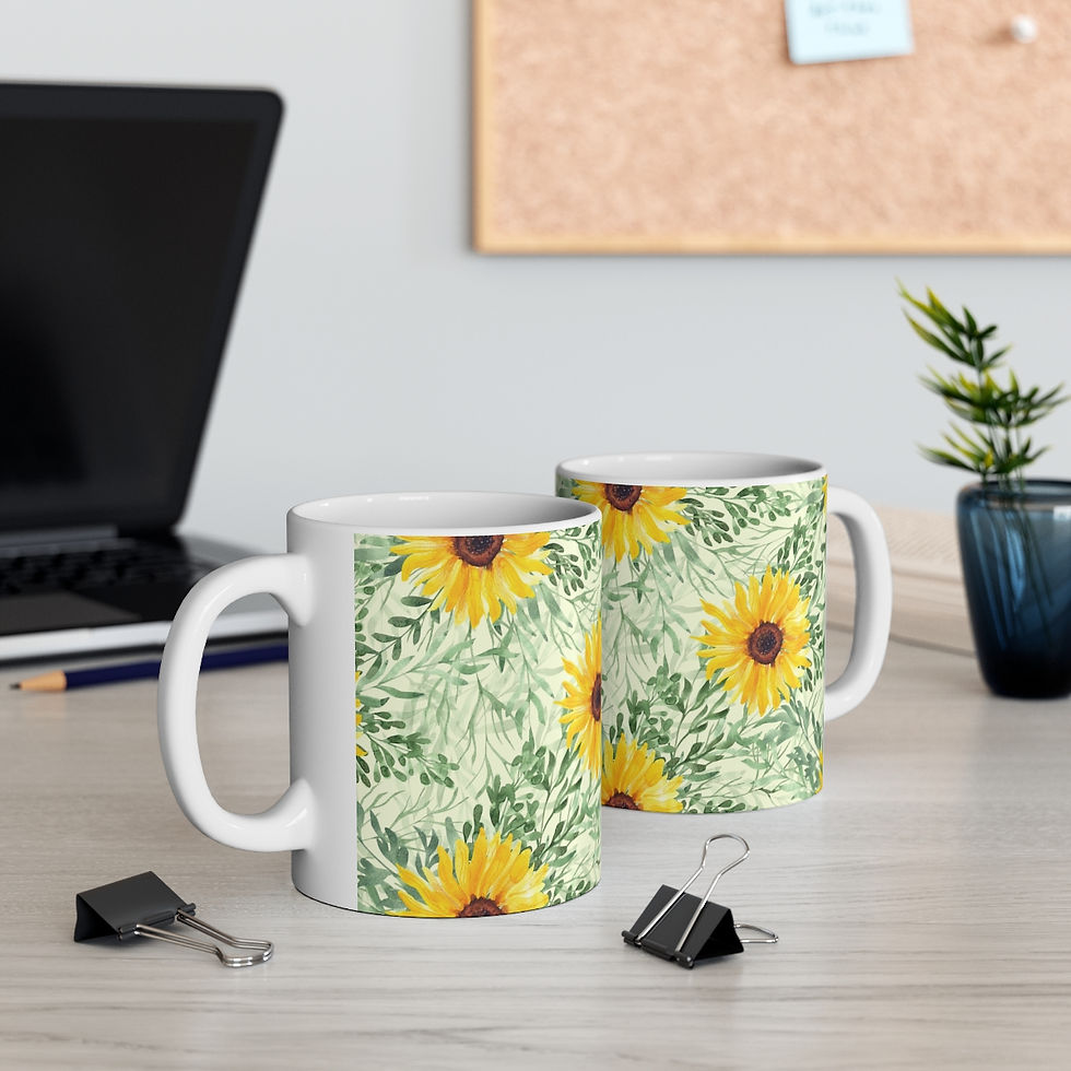 Thumbnail: Tula's Garden 3 11oz White Mug