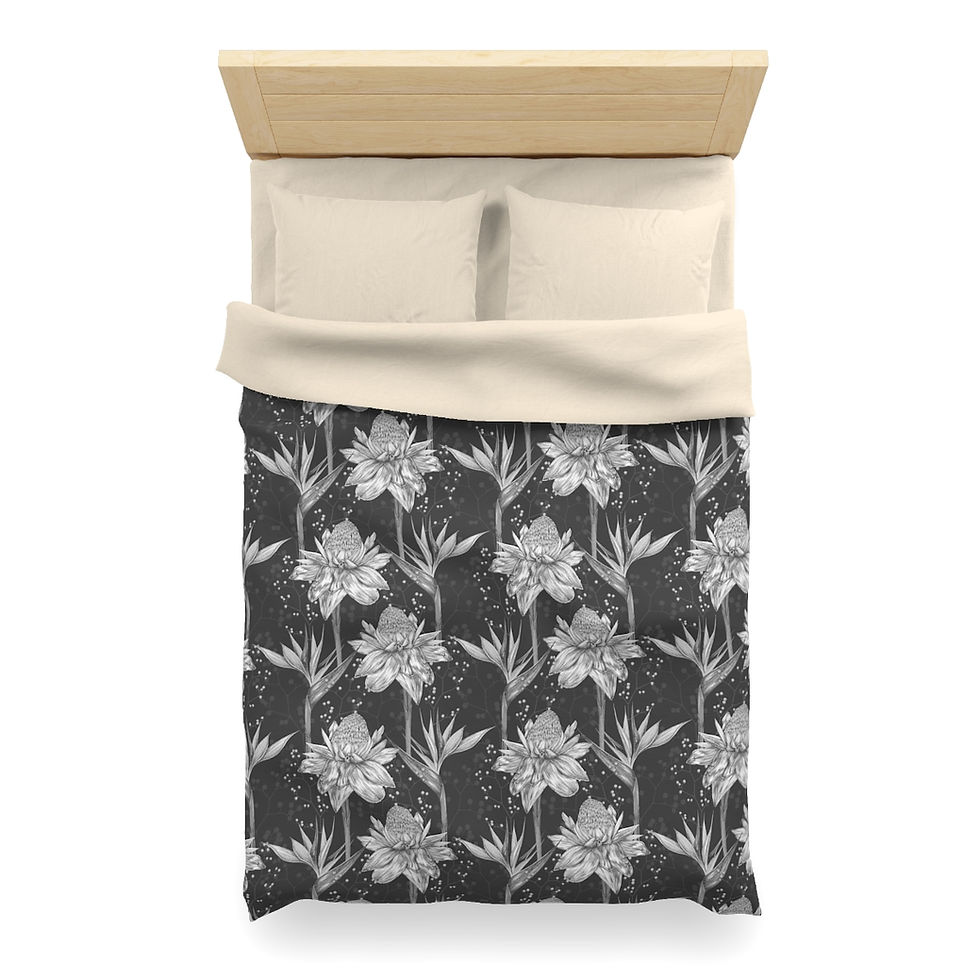 Thumbnail: Sketchy Prints Microfiber Duvet Cover