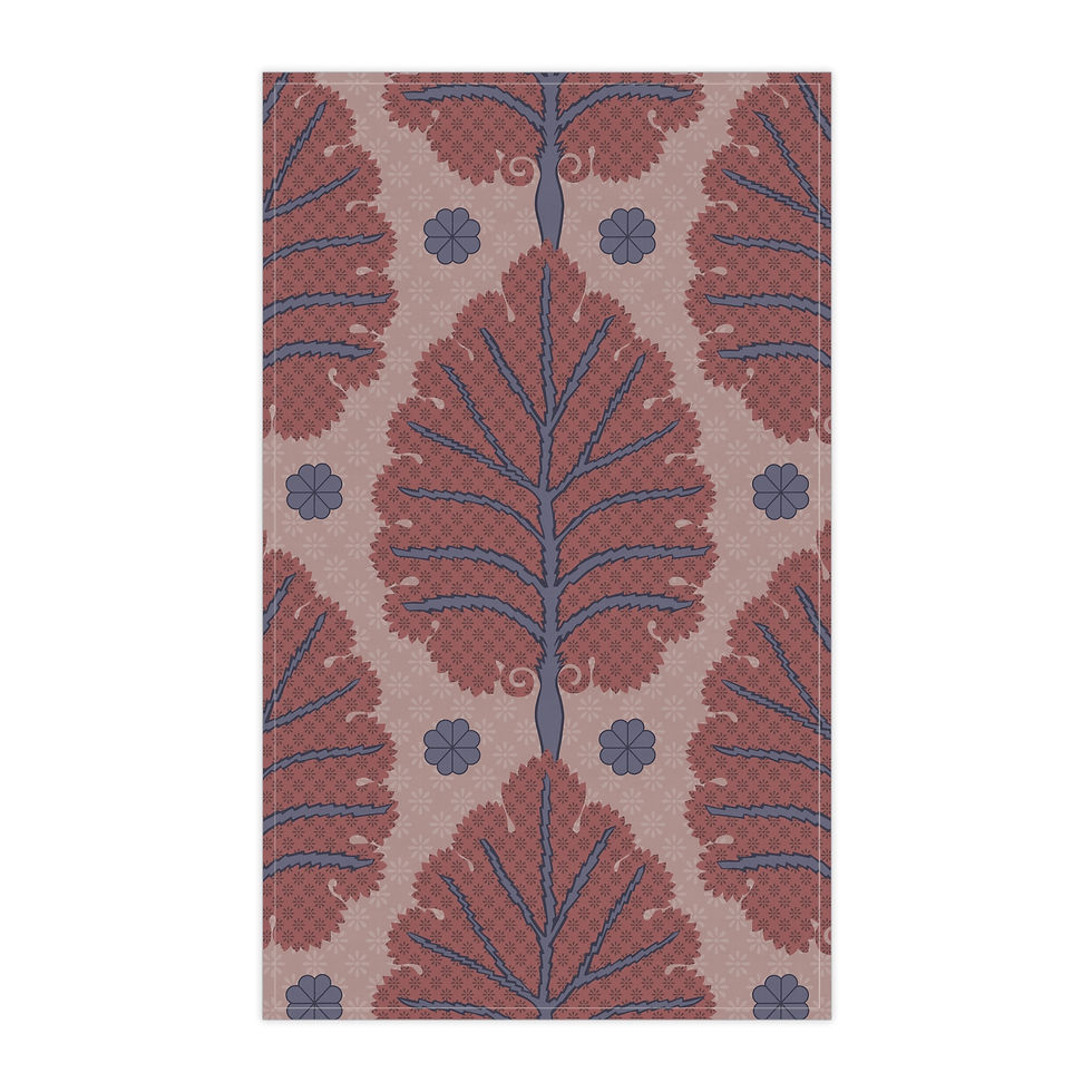 Thumbnail: Boho Leaf Tea Towels, Rustic Kitchen Decor