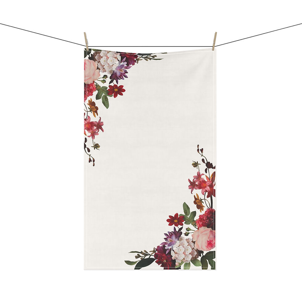 Thumbnail: Allegory Floral Tea Towels, Vintage Kitchen Decor