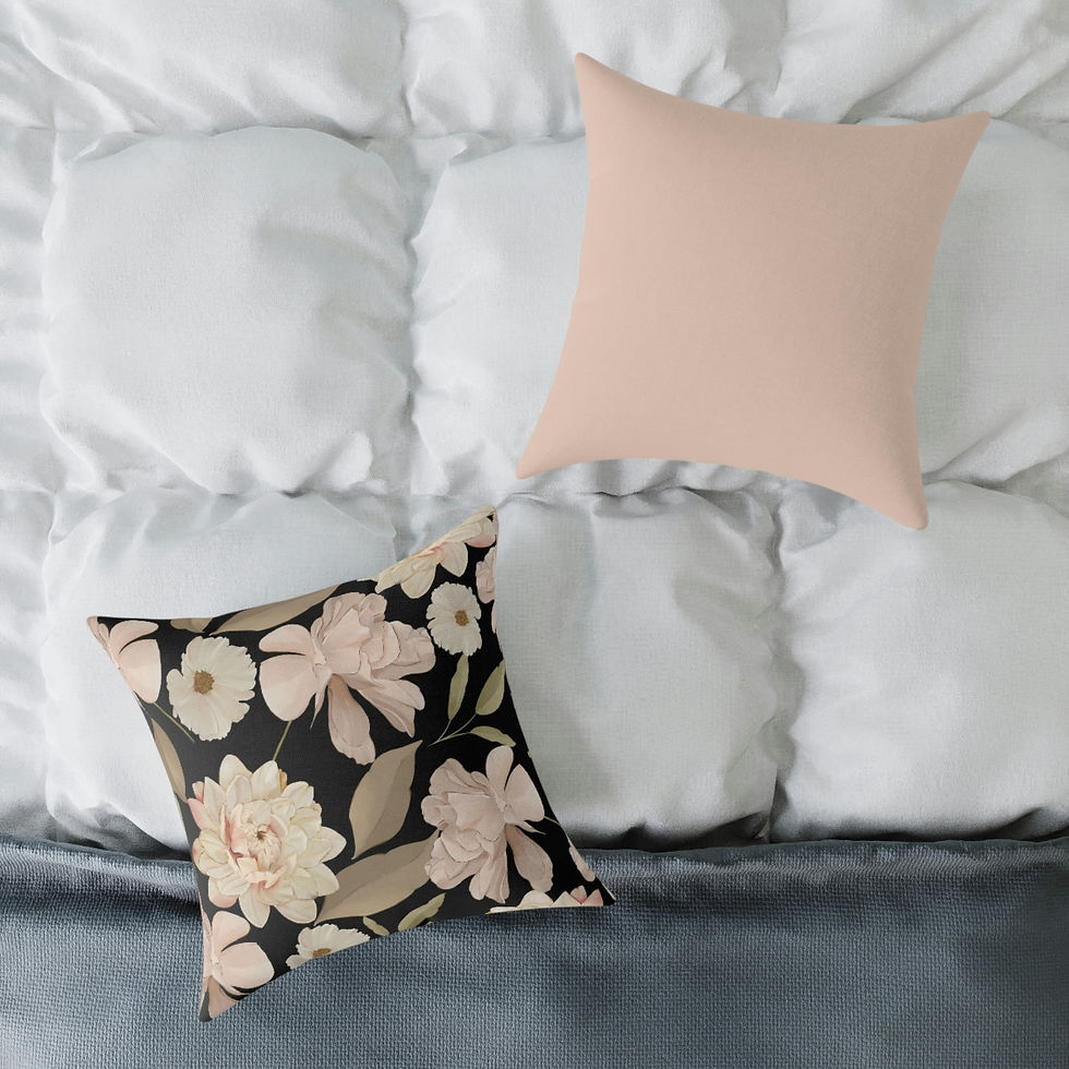 Thumbnail: White Roses Spun Polyester Pillow