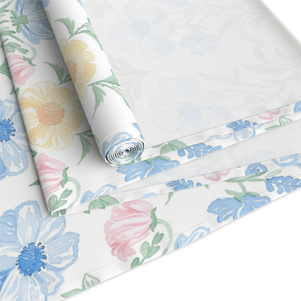 Thumbnail: Pastel Collection Table Runner - Cotton/Poly Mix for Dining Decor
