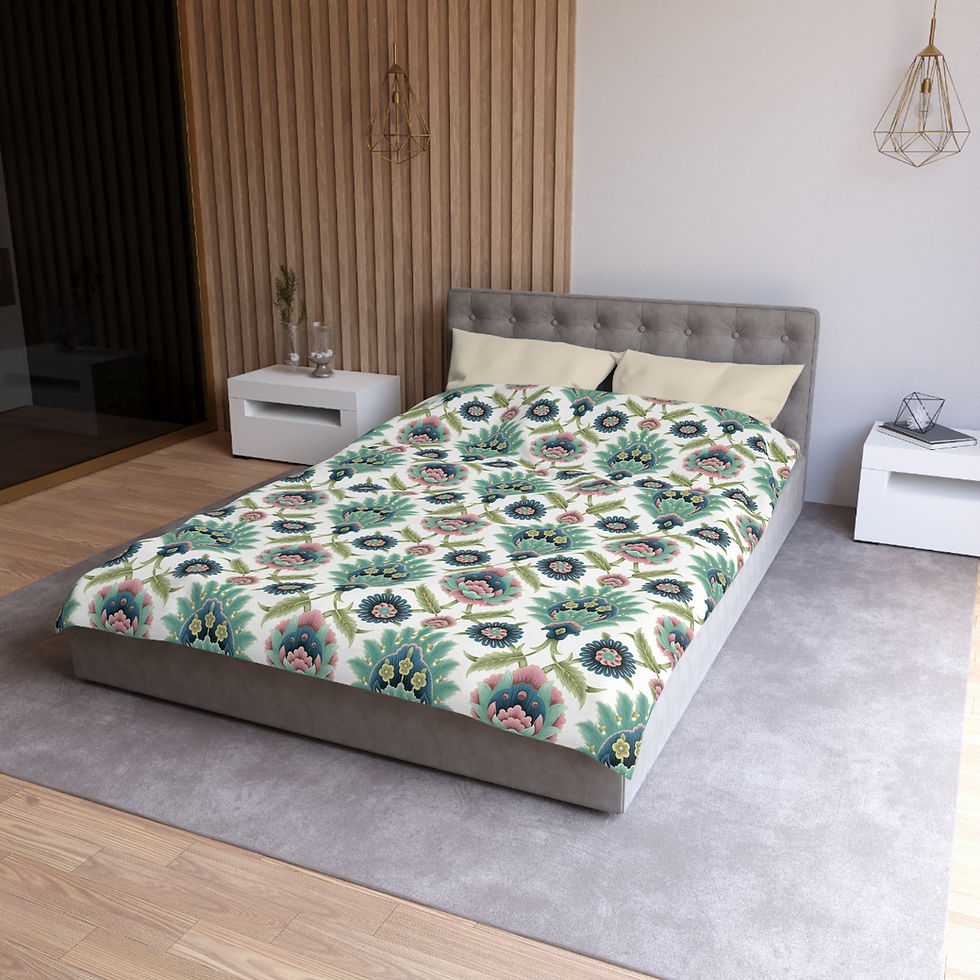 Thumbnail: Mughasa  (White) Microfiber Duvet Cover
