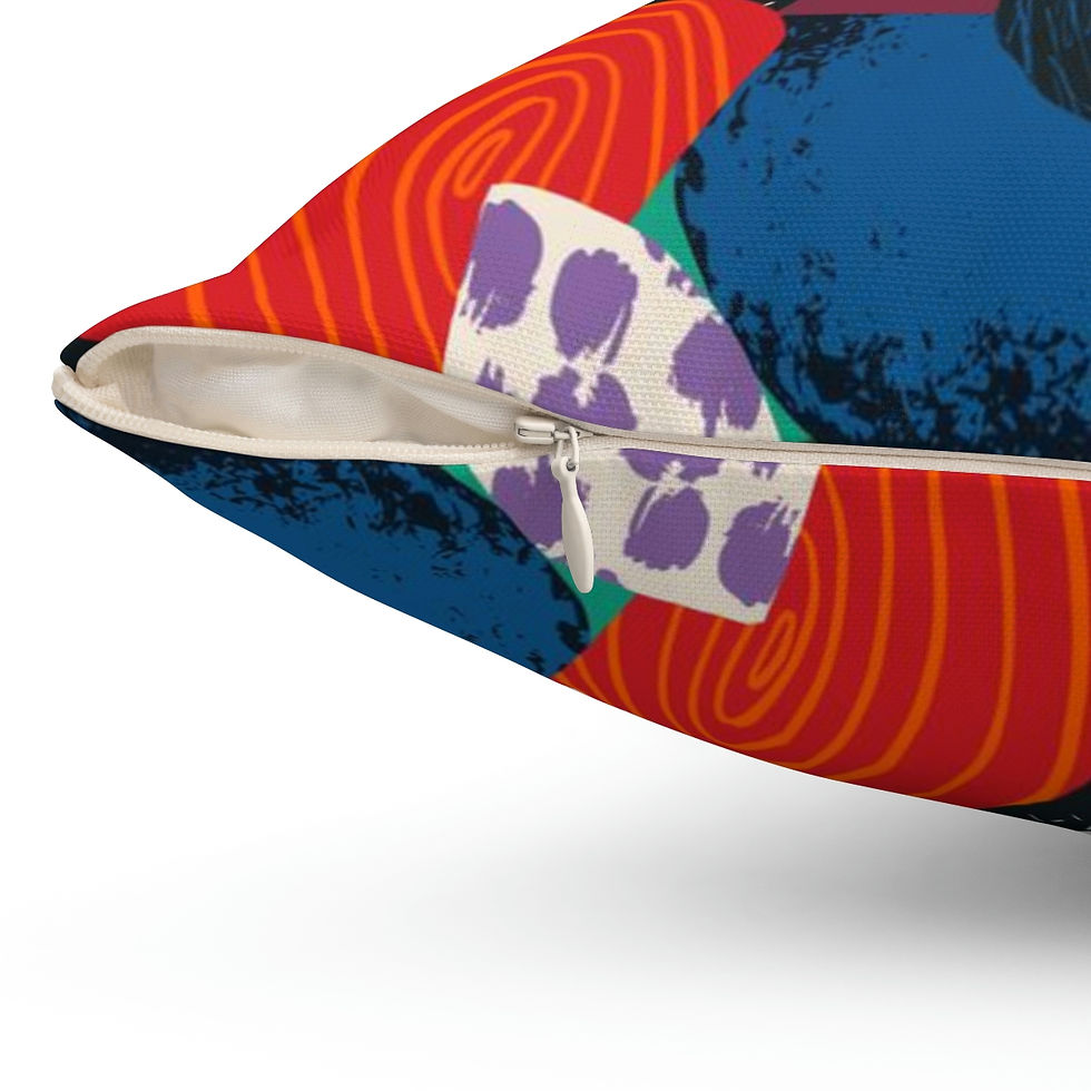 Thumbnail: Pure Color Spun Polyester Square Pillow
