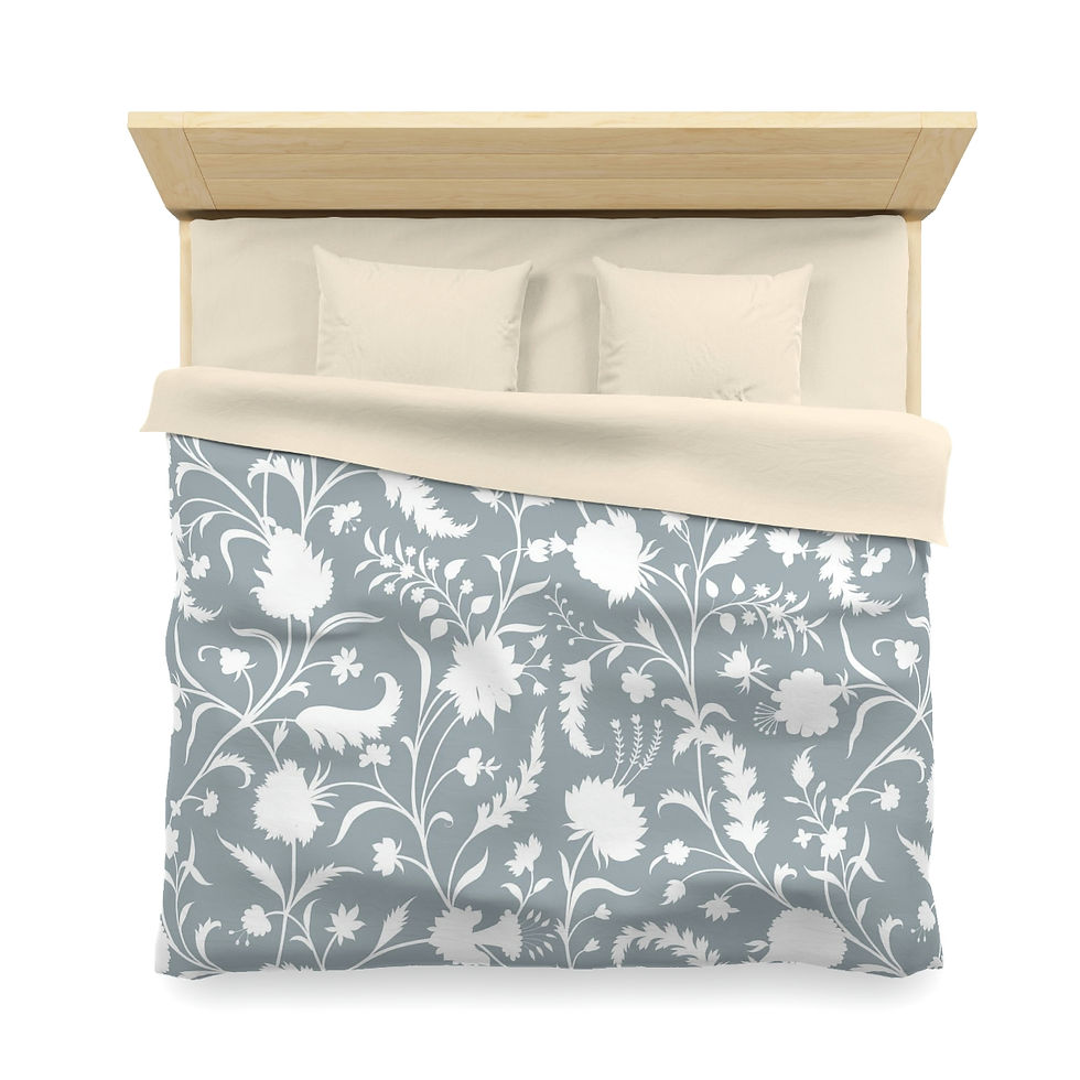 Thumbnail: Dove Gray Microfiber Duvet Cover