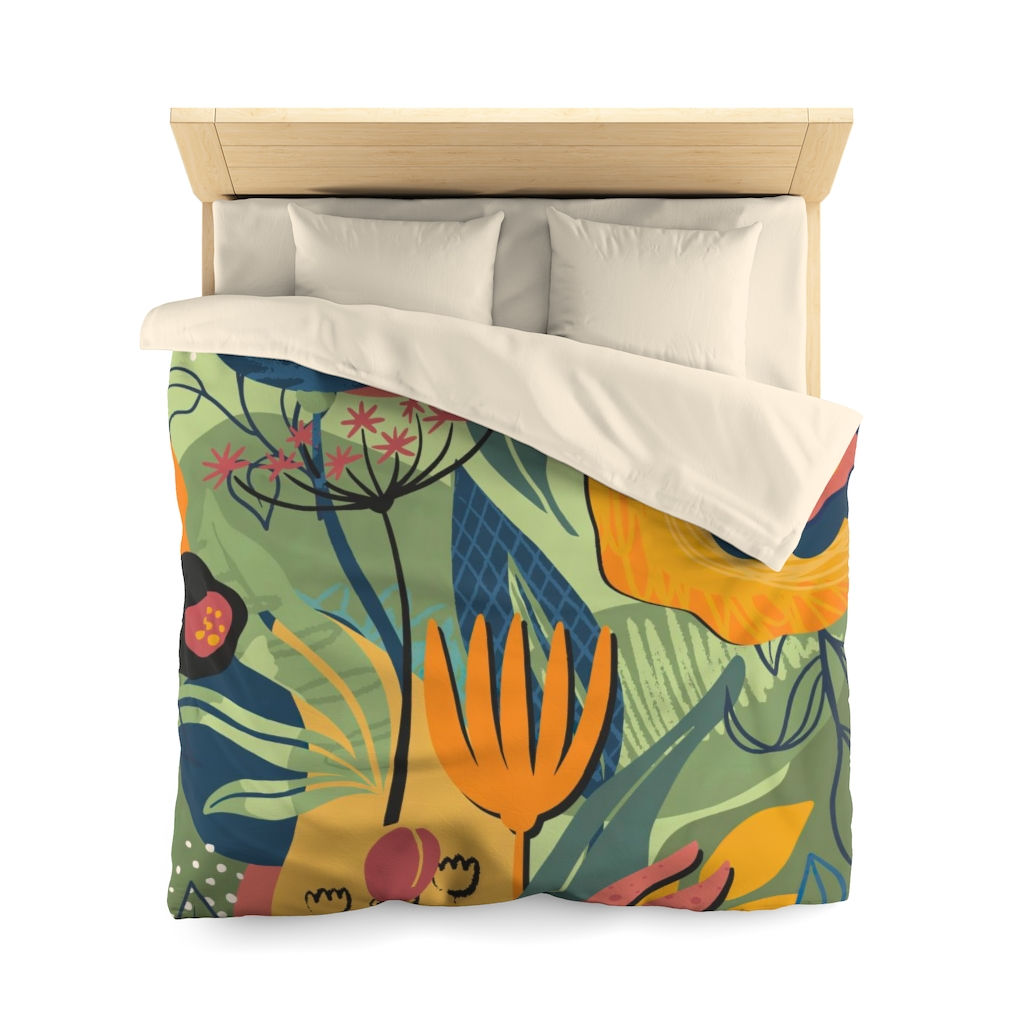 Flower Power #1 Microfiber Duvet Cover