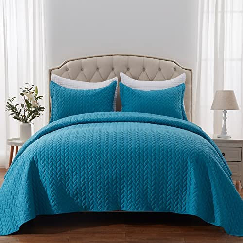 Thumbnail: SunStyle Home Quilt Set Queen Rust Lightweight Bedspread Full Soft Reversible C