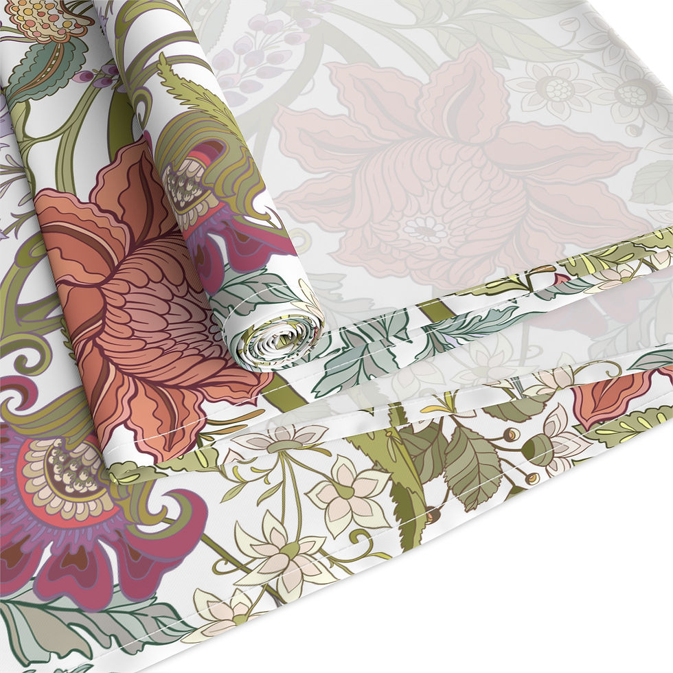 Thumbnail: Floral Vintage Table Runner — Cottagecore Cotton-Poly Dining Decor