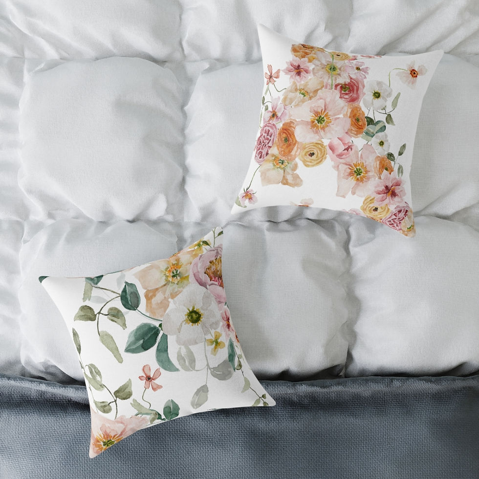 Thumbnail: Icelandic Poppies Spun Polyester Pillow