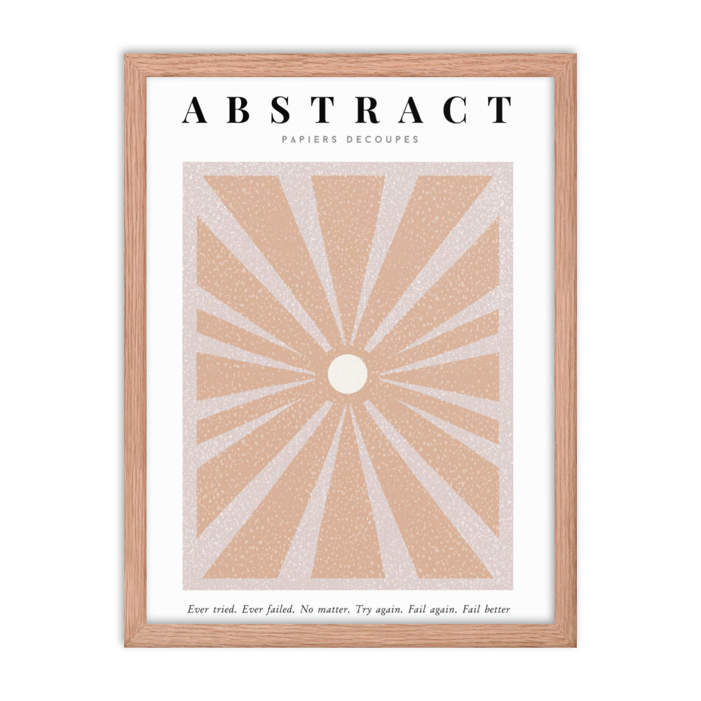 Abstract Framed poster 