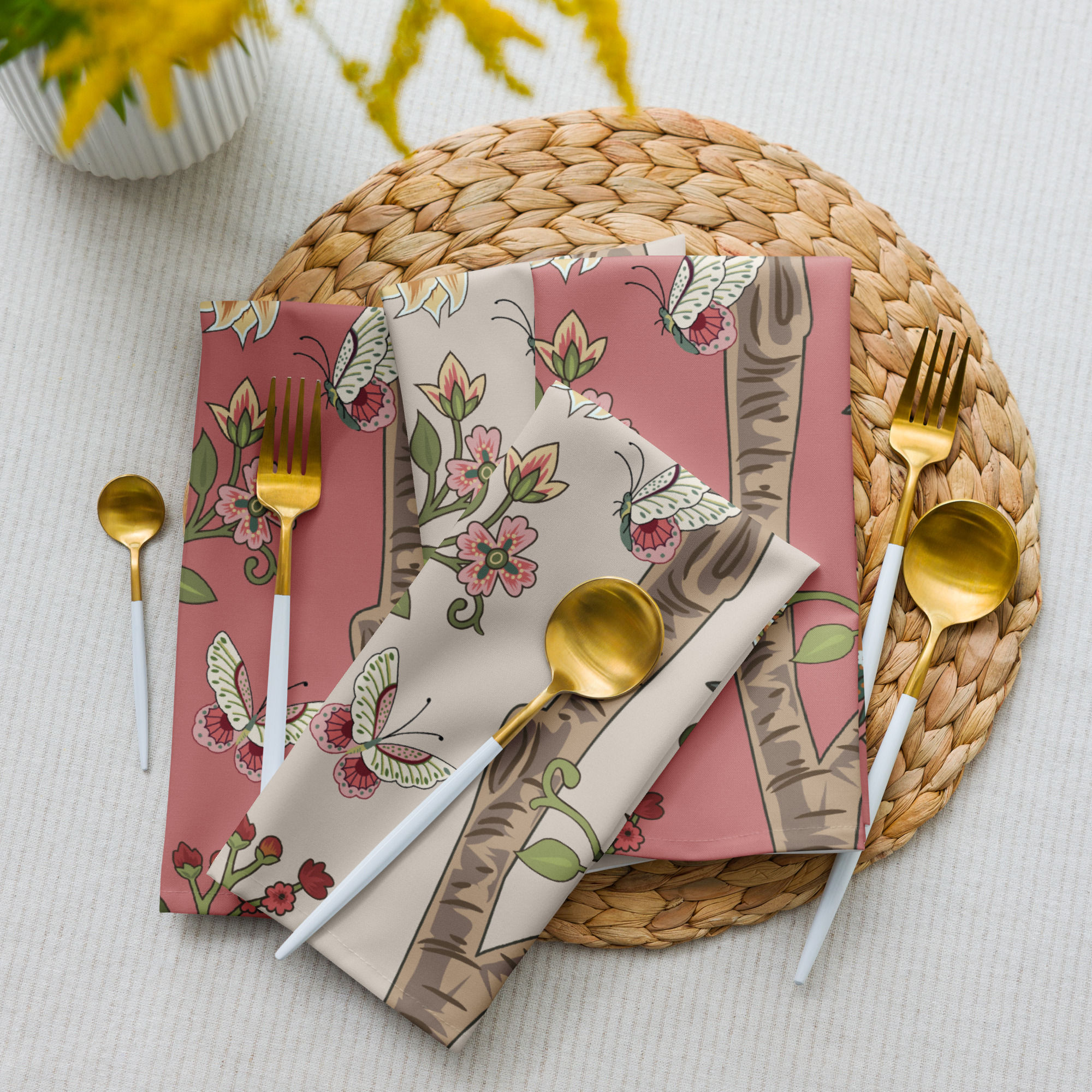 Fleur de Jardin Cloth napkin set