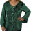 Thumbnail: 2025 Spring Winter Long Sleeve Velvet Blouses - Vintage Renaissance Button Down