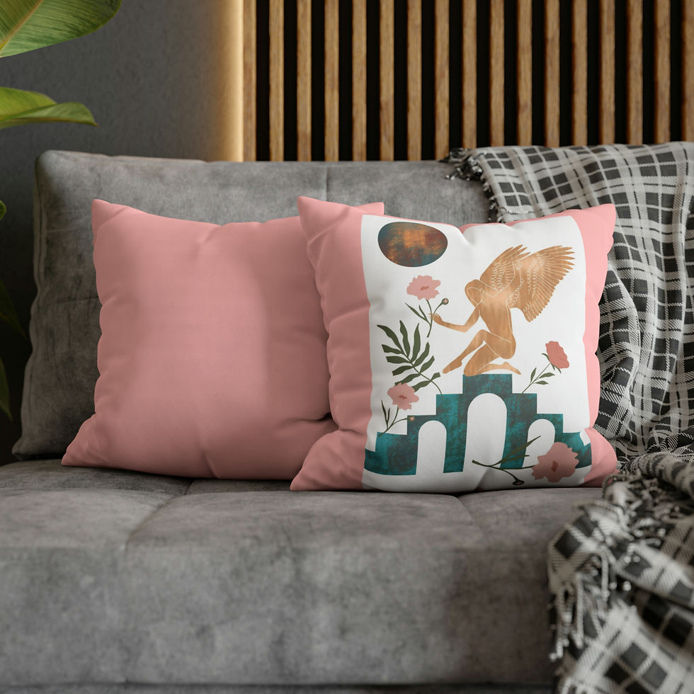 Thumbnail: Empowerment Pink  Spun Polyester Pillowcase