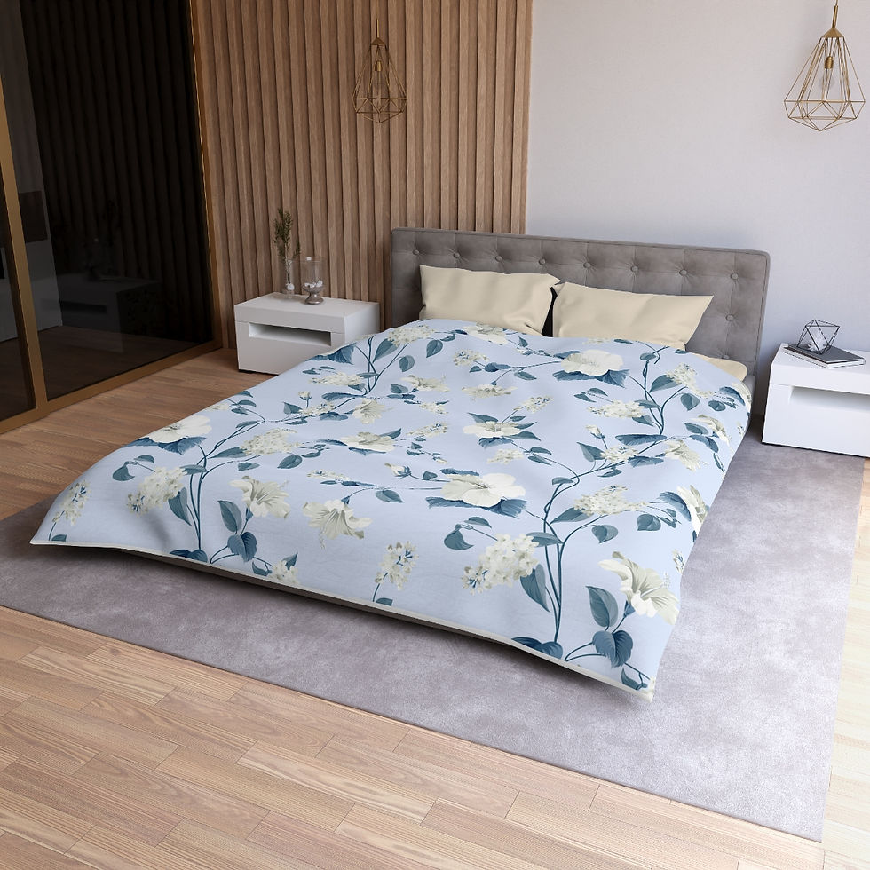 Thumbnail: Blue Bell Microfiber Duvet Cover
