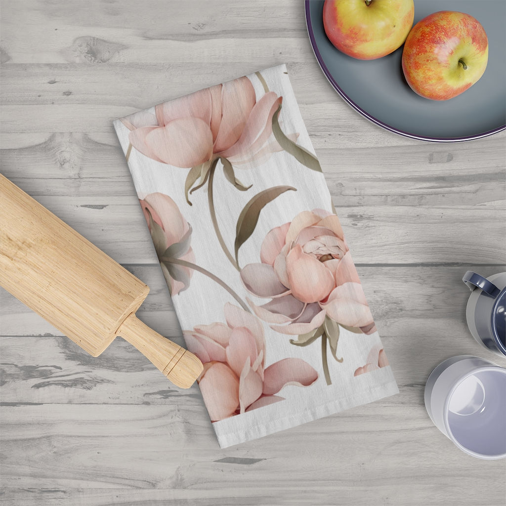 Peony Bliss Tea Towel