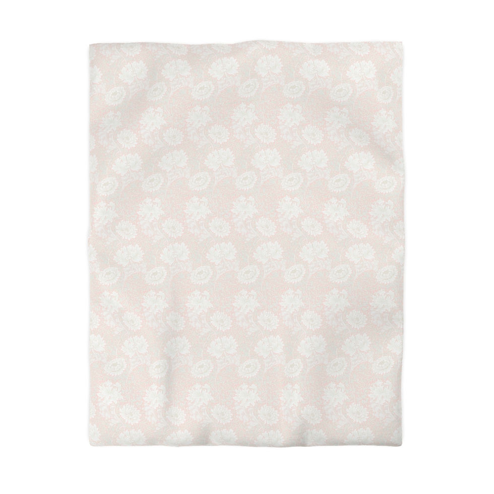 Thumbnail: Morris Pale Pink Microfiber Duvet Cover
