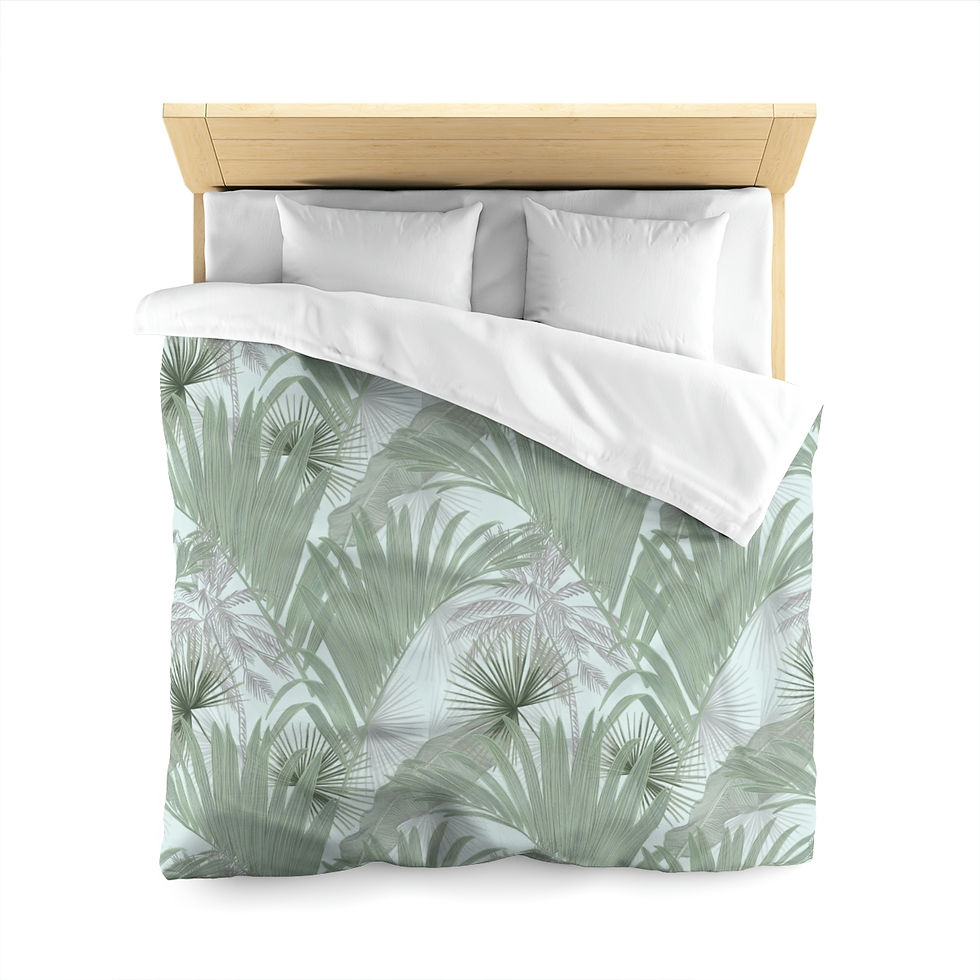 Thumbnail: Sandy Palms Microfiber Duvet Cover