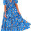 Thumbnail: Summer Casual Bohemian Floral Dresses for Women Puff Short Sleeve Long Maxi Dre