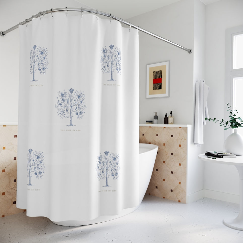 Thumbnail: Tre of Life Polyester Shower Curtain
