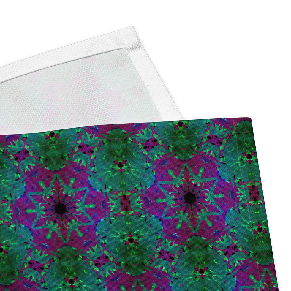 Thumbnail: BlueViolet Mandala Pattern Cloth napkin set