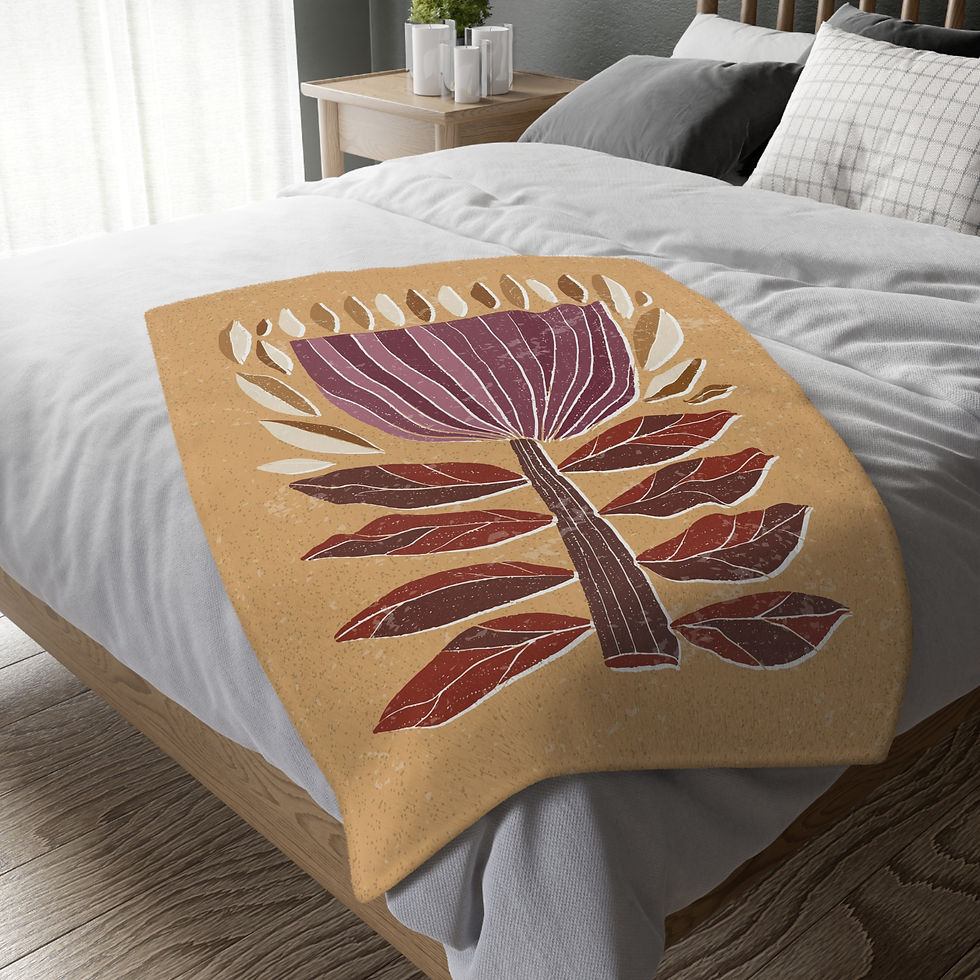 Thumbnail: Velveteen Microfiber Blanket (Two-sided print)