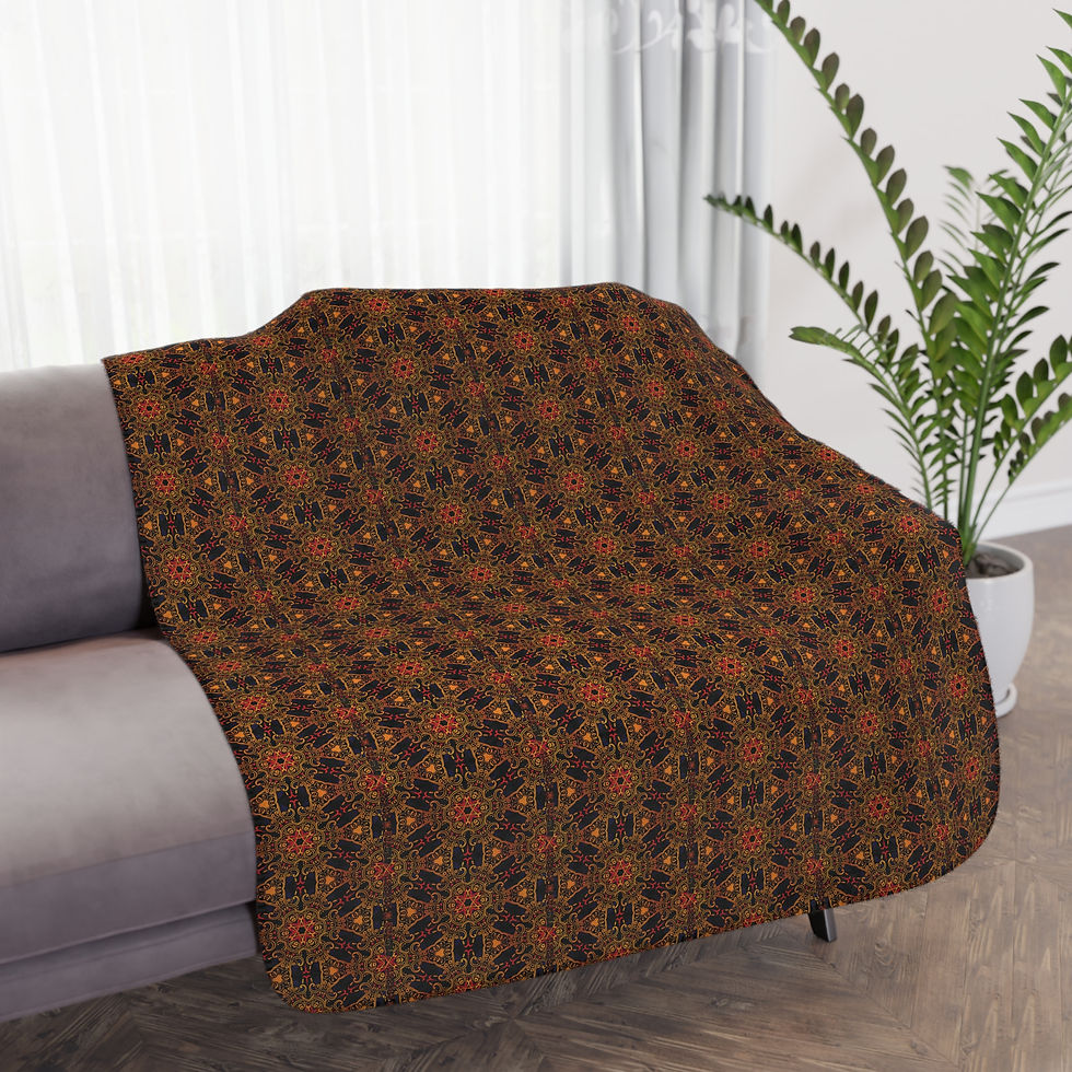 Thumbnail: Etruscan Red Star Tan Sherpa Blanket