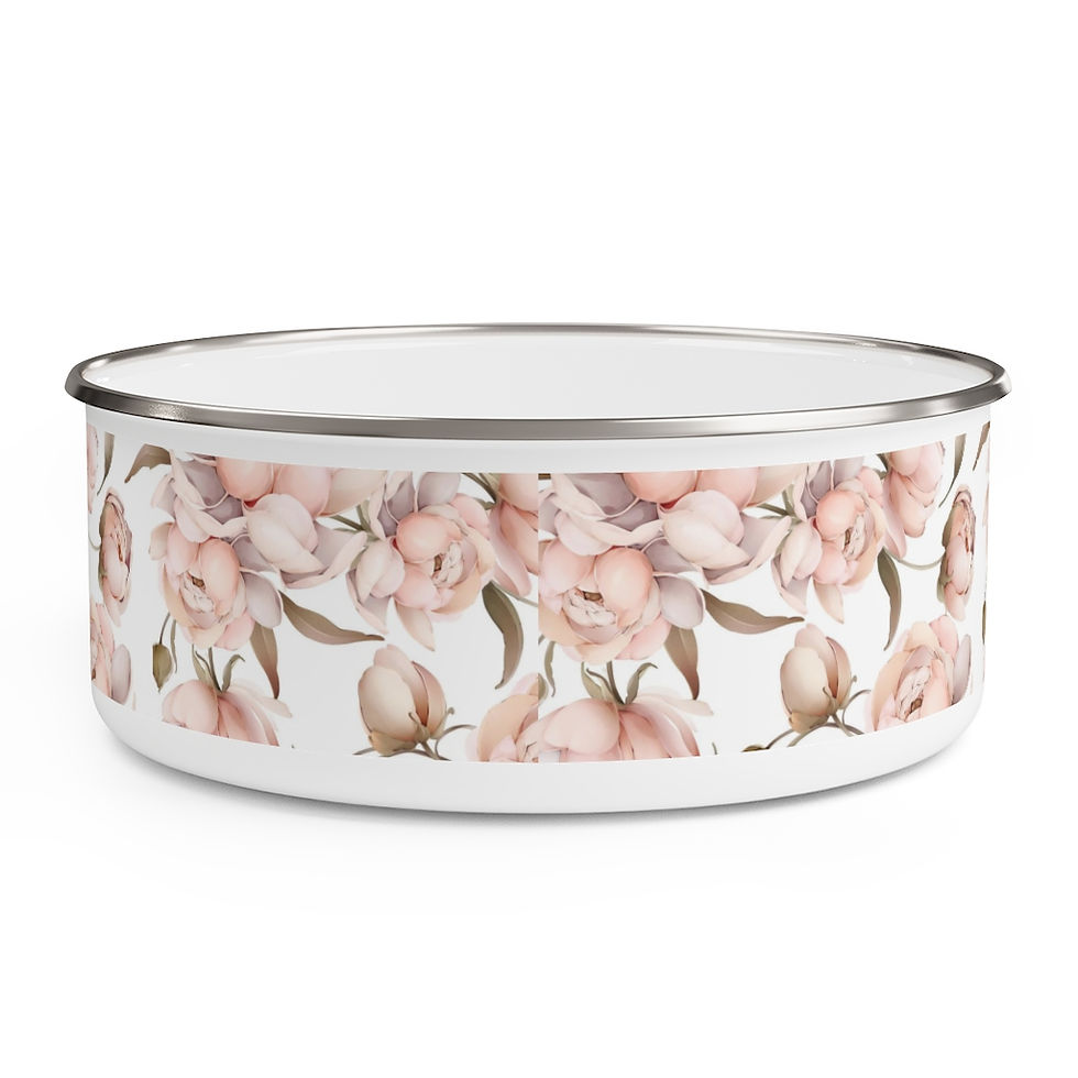 Thumbnail: Peony Bliss Enamel Bowl