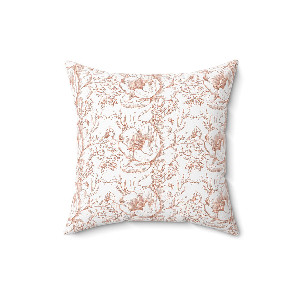 Thumbnail: Victorian Rose (Red) Pillow