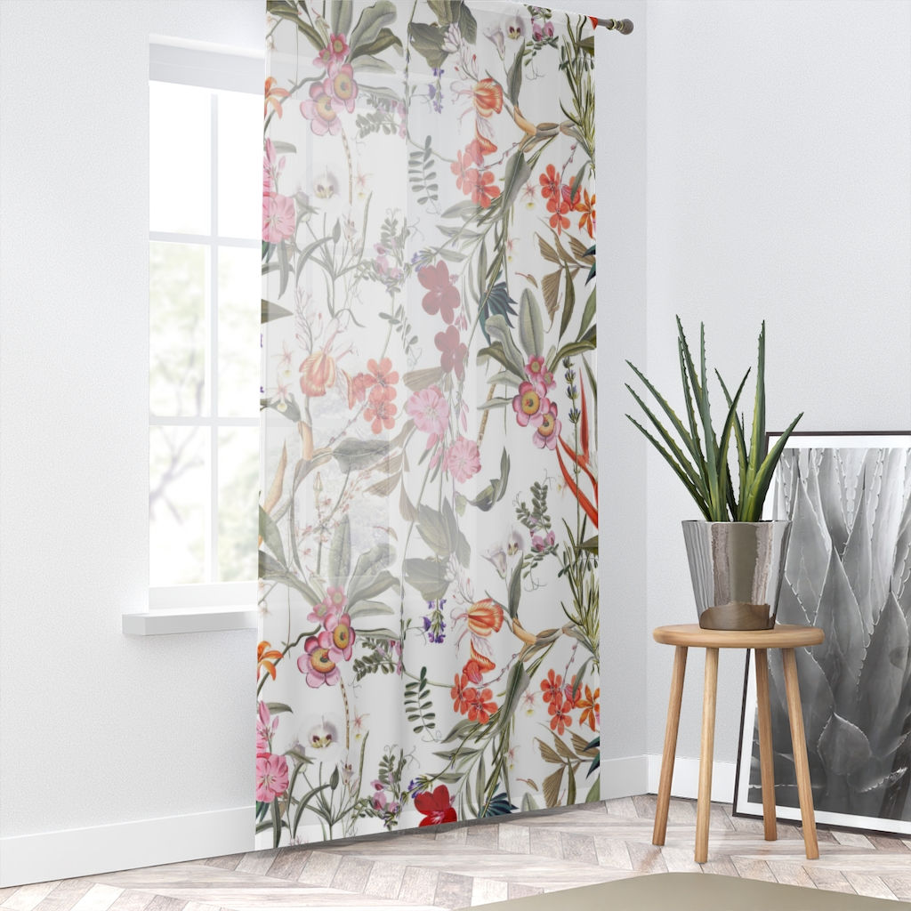 Floral Extravaganza Window Curtain