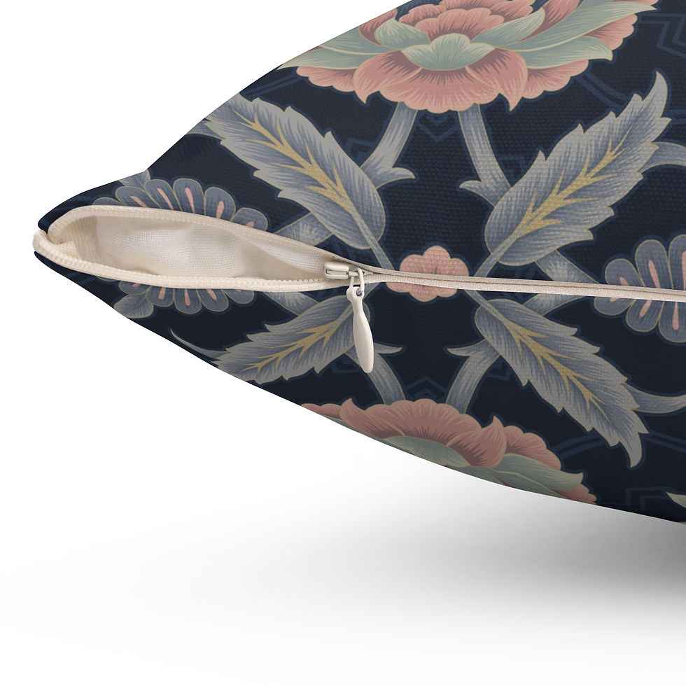 Thumbnail: Square Pillow - Mughasa (Midnight) Pillow Design