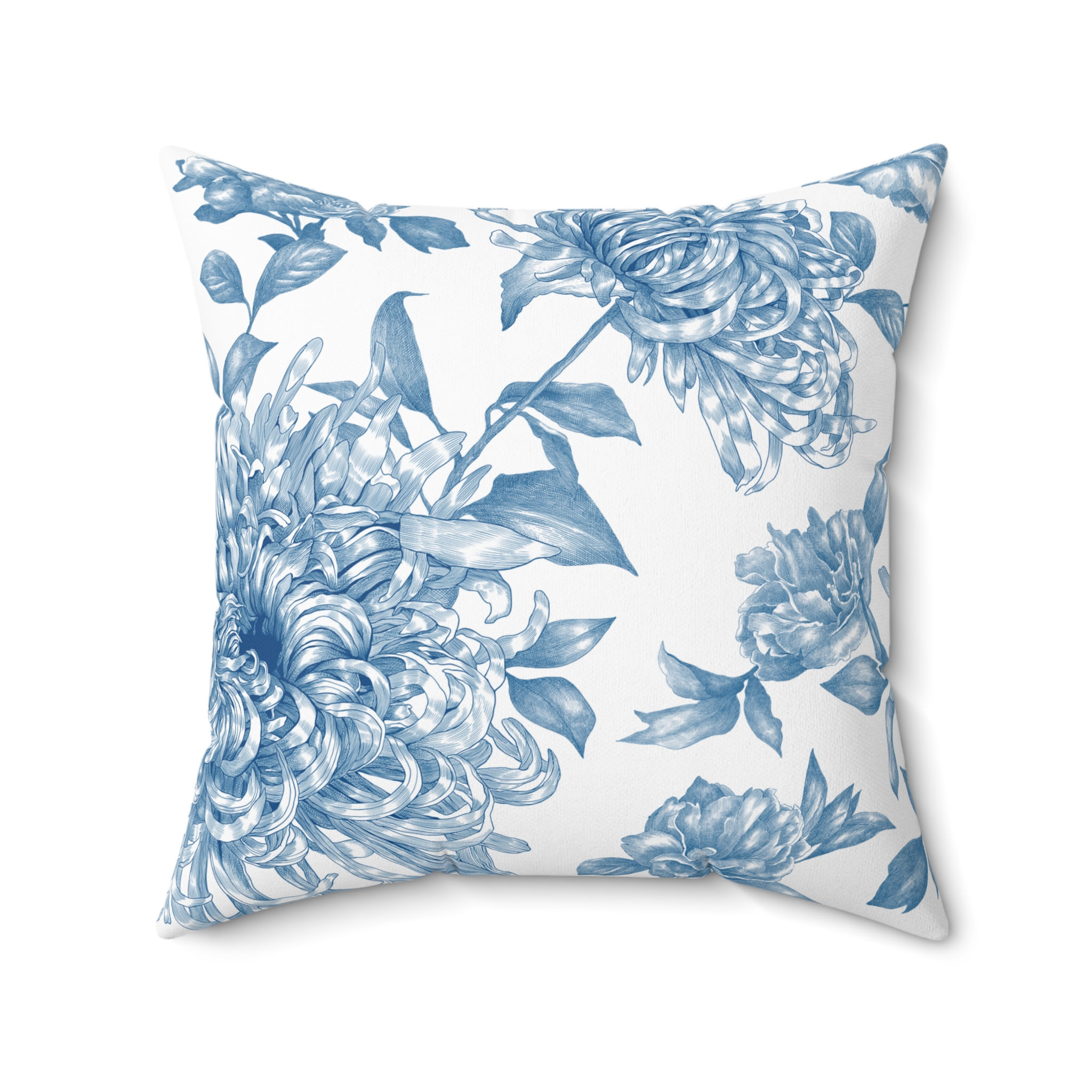 VINTAGE Peonies Spun Polyester Square Pillow