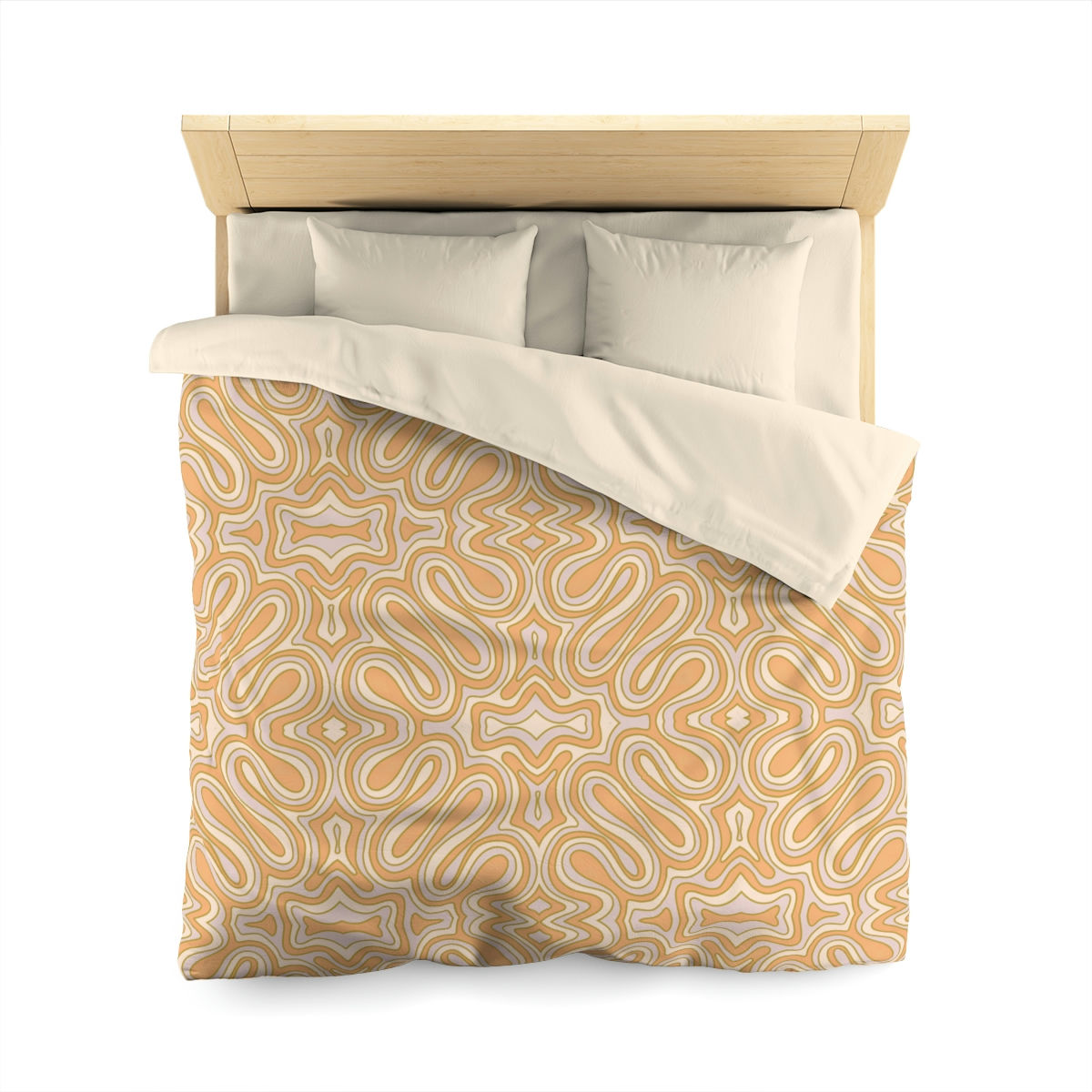 Groove Lines Microfiber Duvet Cover