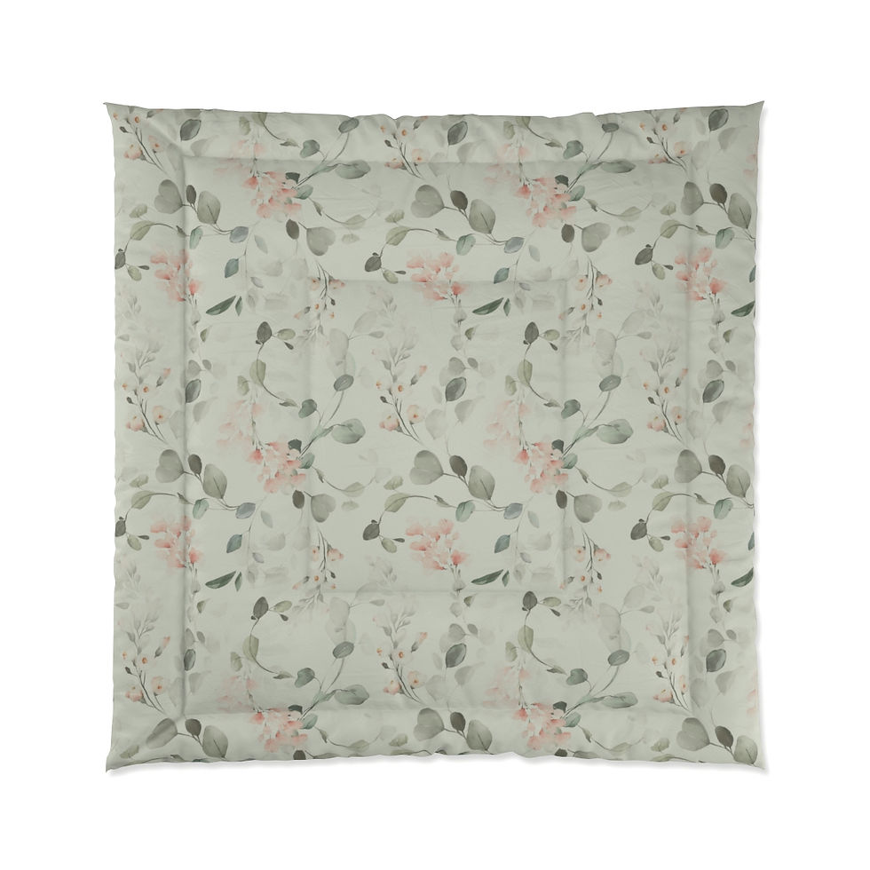 Thumbnail: Pink Watercolor Comforter