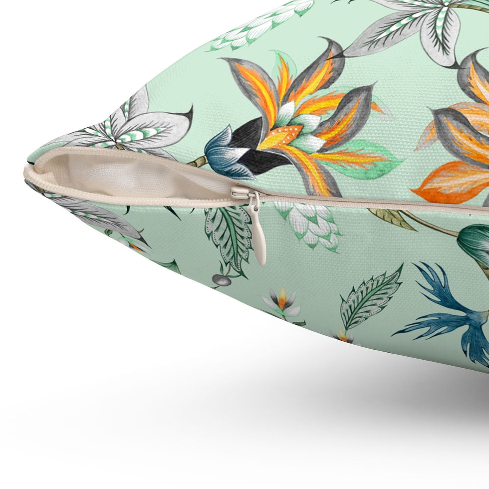 Thumbnail: Palampore (Mint Green) Pillow Design