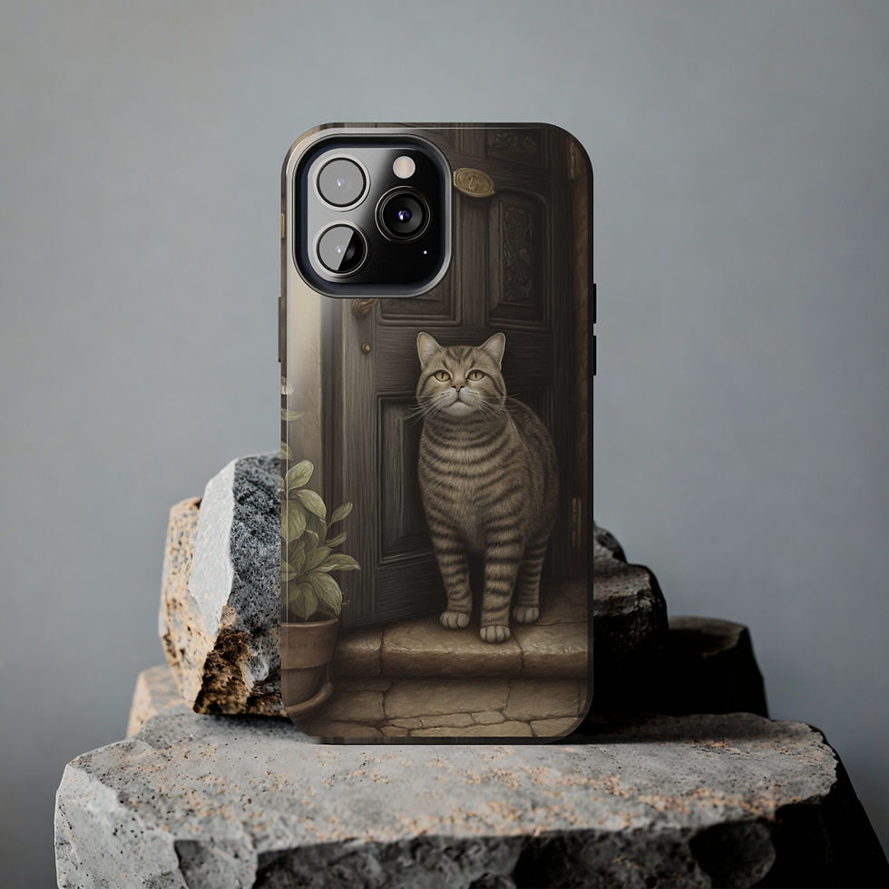 Thumbnail: Cat 4 at the Door  Tough Phone Cases