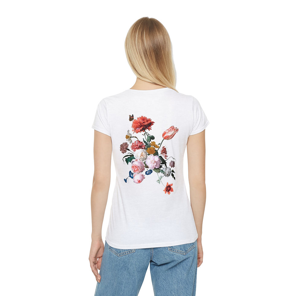 Thumbnail: Floral Bouquet Women's T-Shirt — Vintage Garden Flower Print