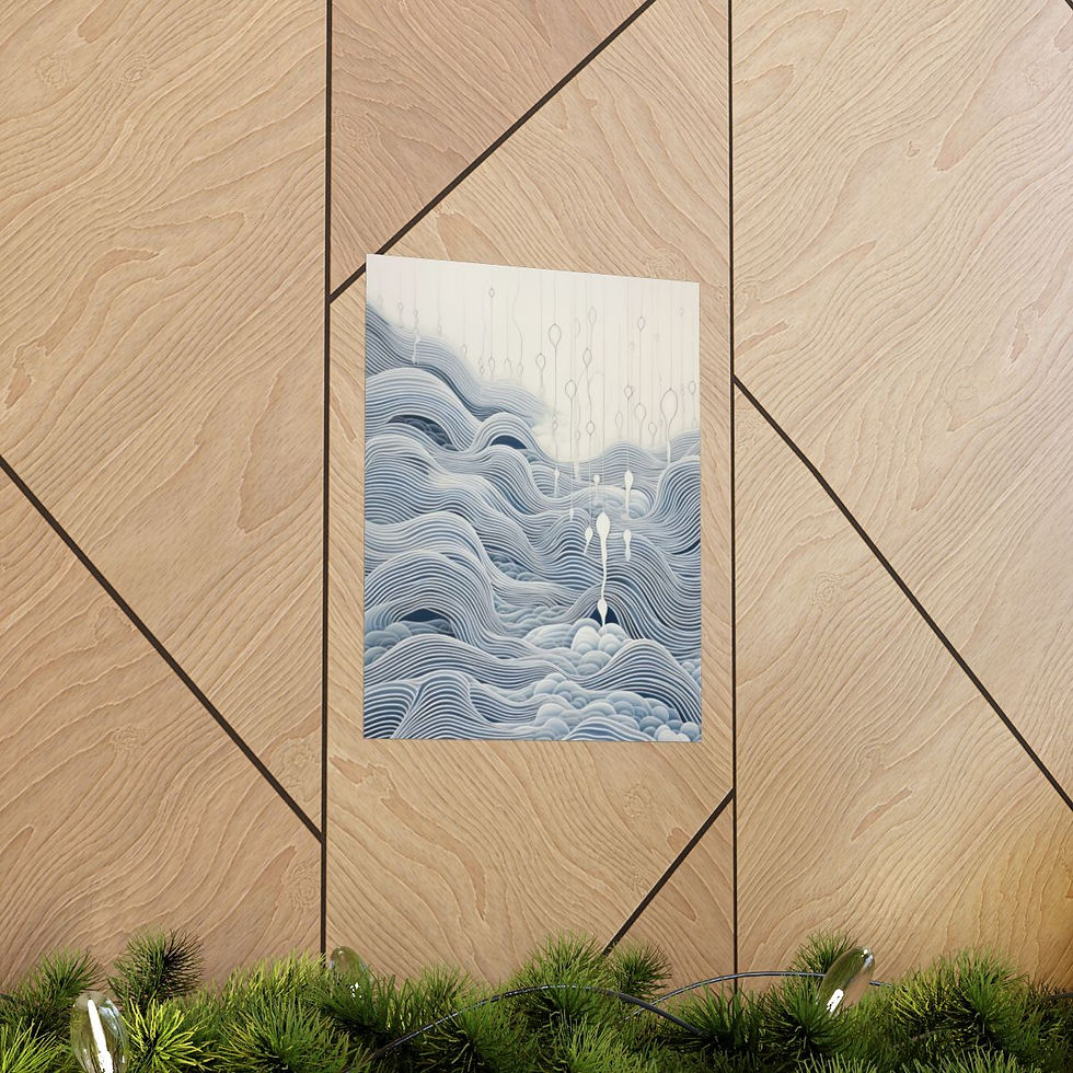 Thumbnail: Waves and Froth Premium Matte Vertical Poster