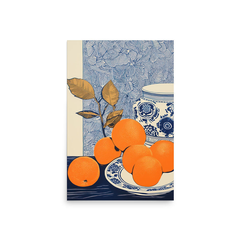 Thumbnail: Oranges on Blue China copy