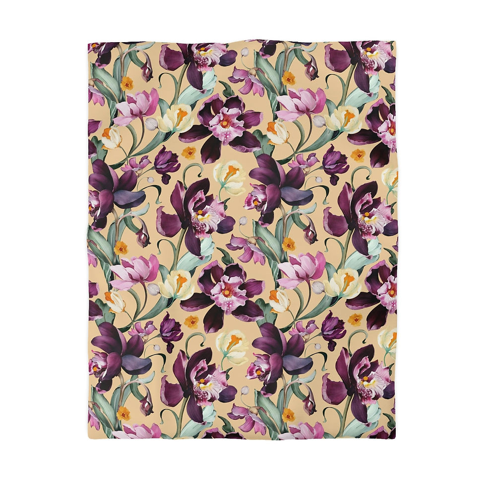 Thumbnail: Purple Iris Microfiber Duvet Cover