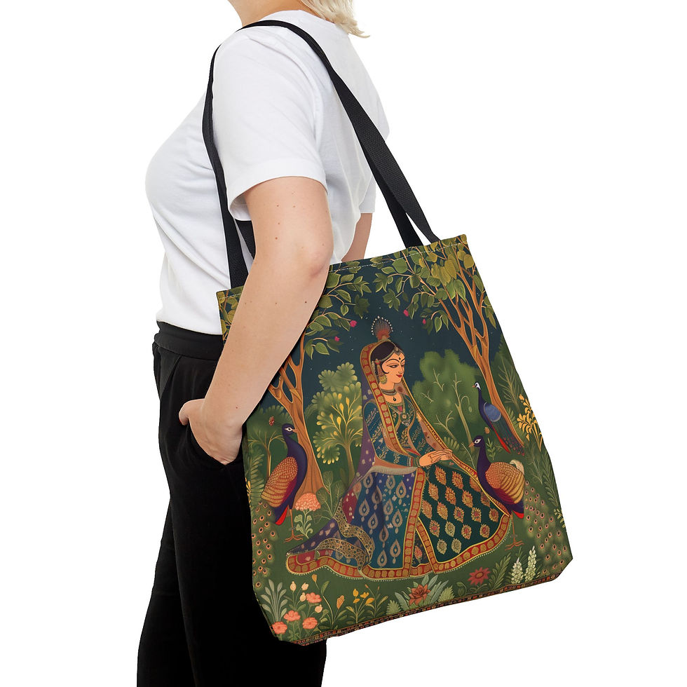 Thumbnail:  Bohemian 2 Art Tote Bag - Elegance & Nature Inspired Design
