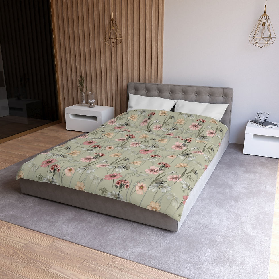 Thumbnail: Meadowland Collection Microfiber Duvet Cover