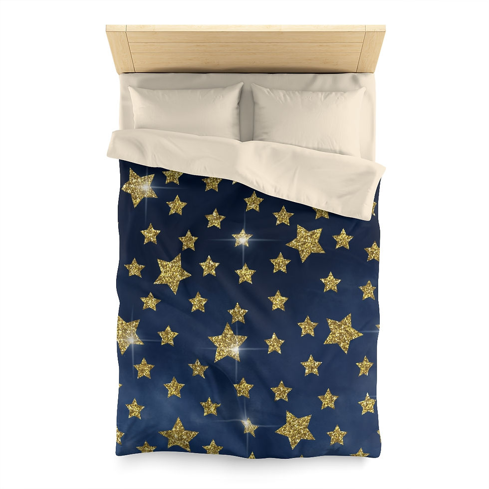 Thumbnail: Starr, Starry Night Microfiber Duvet Cover