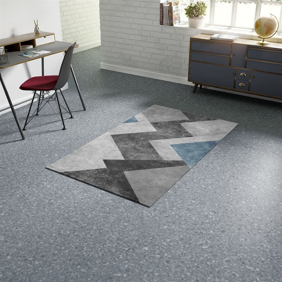 Thumbnail: Dobby Gray Squares Rug