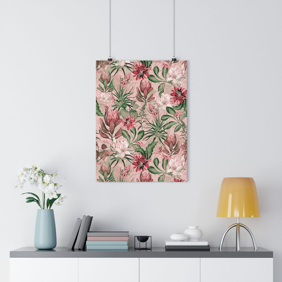 Thumbnail: Peach Tropics Giclée Art Print 