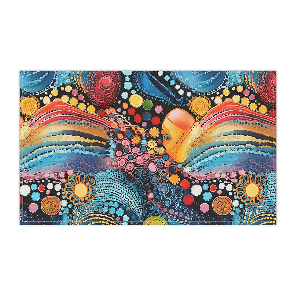 Thumbnail: Whimsical Colors Artistic Tea Towels