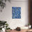 Thumbnail: Blue Abstract Lines Premium Matte Vertical Poster