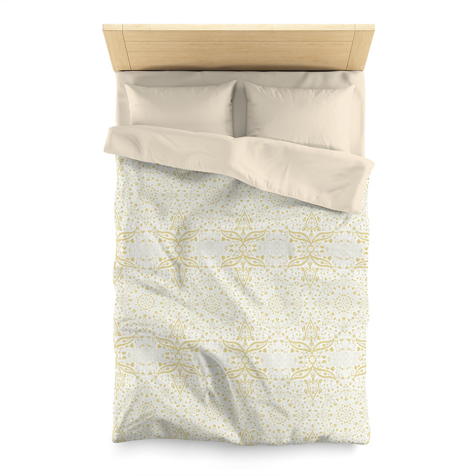 Thumbnail: Wedding Veil  Microfiber Duvet Cover