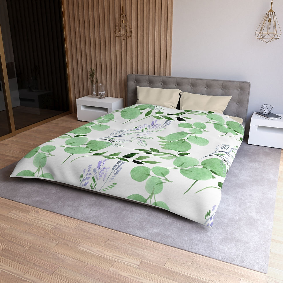 Thumbnail: Leaves Lite Microfiber Duvet Cover