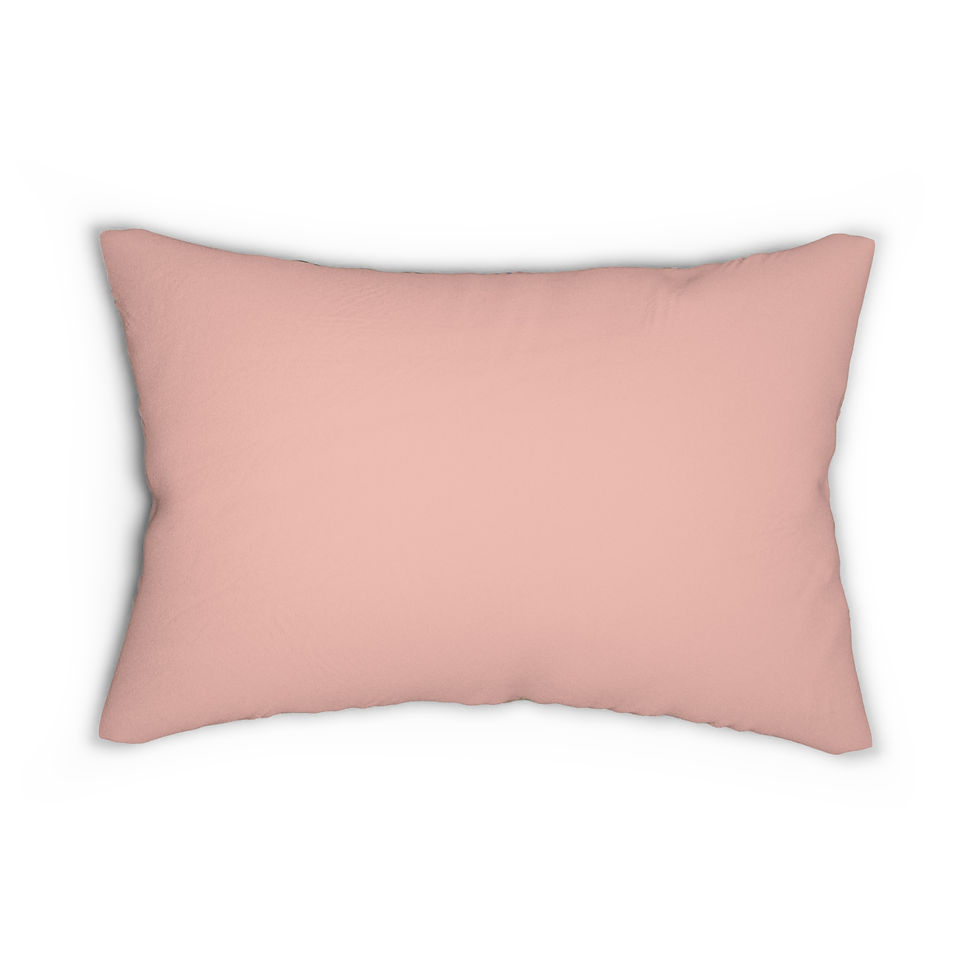 Thumbnail: Botanical Pattern Lumbar Pillow - Elegant Floral Home Decor